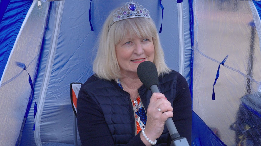 Coronation day for a royal superfan