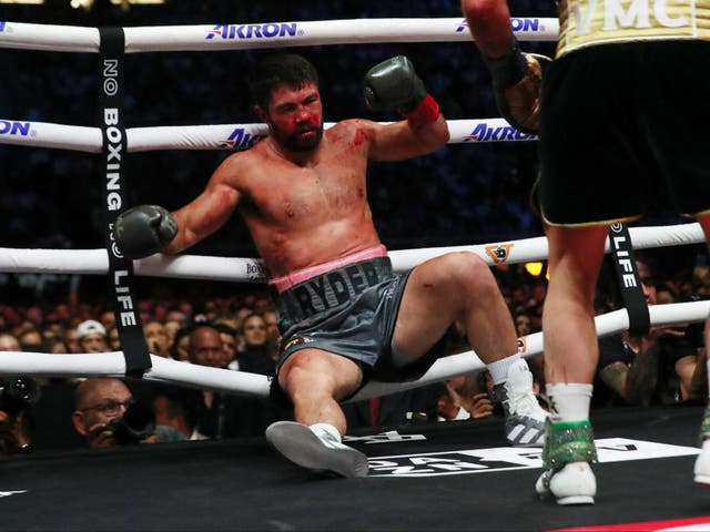 <p>John Ryder fought valiantly in Mexico against Canelo Alvarez </p>