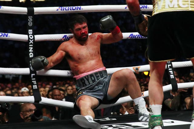 <p>John Ryder fought valiantly in Mexico against Canelo Alvarez </p>