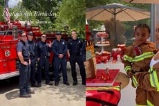 Kim Kardashian transforms sprawling mansion into fire station for son’s 4th birthday