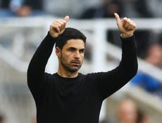 ‘Let’s keep going’: Arteta urges Arsenal to maintain title fight
