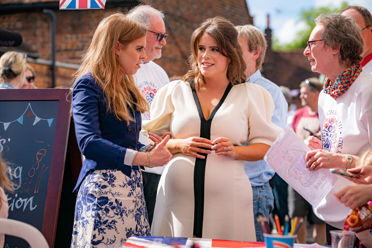 Pregnant Princess Eugenie joins bumper crowd at Coronation Big Lunch