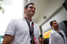 Jackie Stewart breaks through VIP barrier to help Sky’s journalist interview Roger Federer