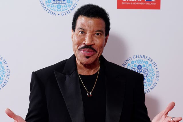 Lionel Richie backstage at the Coronation Concert held in the grounds of Windsor Castle, Berkshire, to celebrate the coronation of King Charles III and Queen Camilla (Ian West/PA)