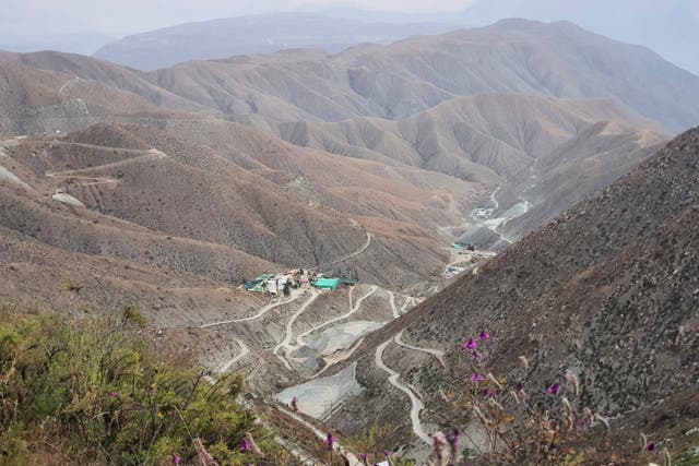 <p>File. View of the sermigold mine in Arequipa, Peru</p>