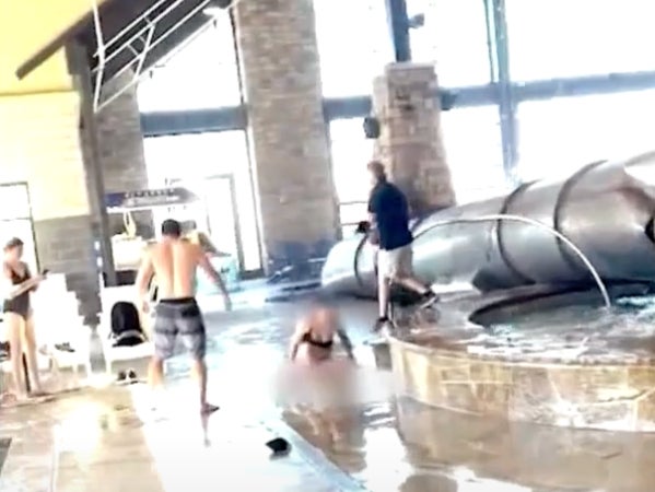 Six people were injured when an HVAC system collapsed at a Colorado resort pool