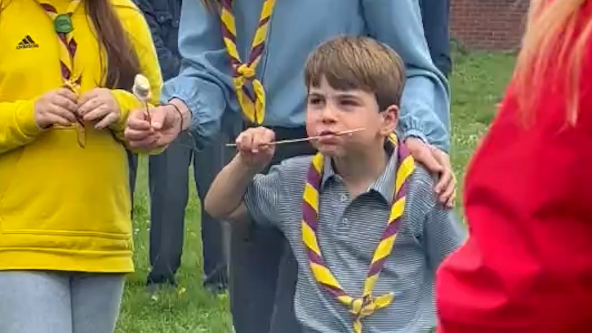 <p>Prince Louis' sweet reaction to trying s'mores on his first royal engagement</p>