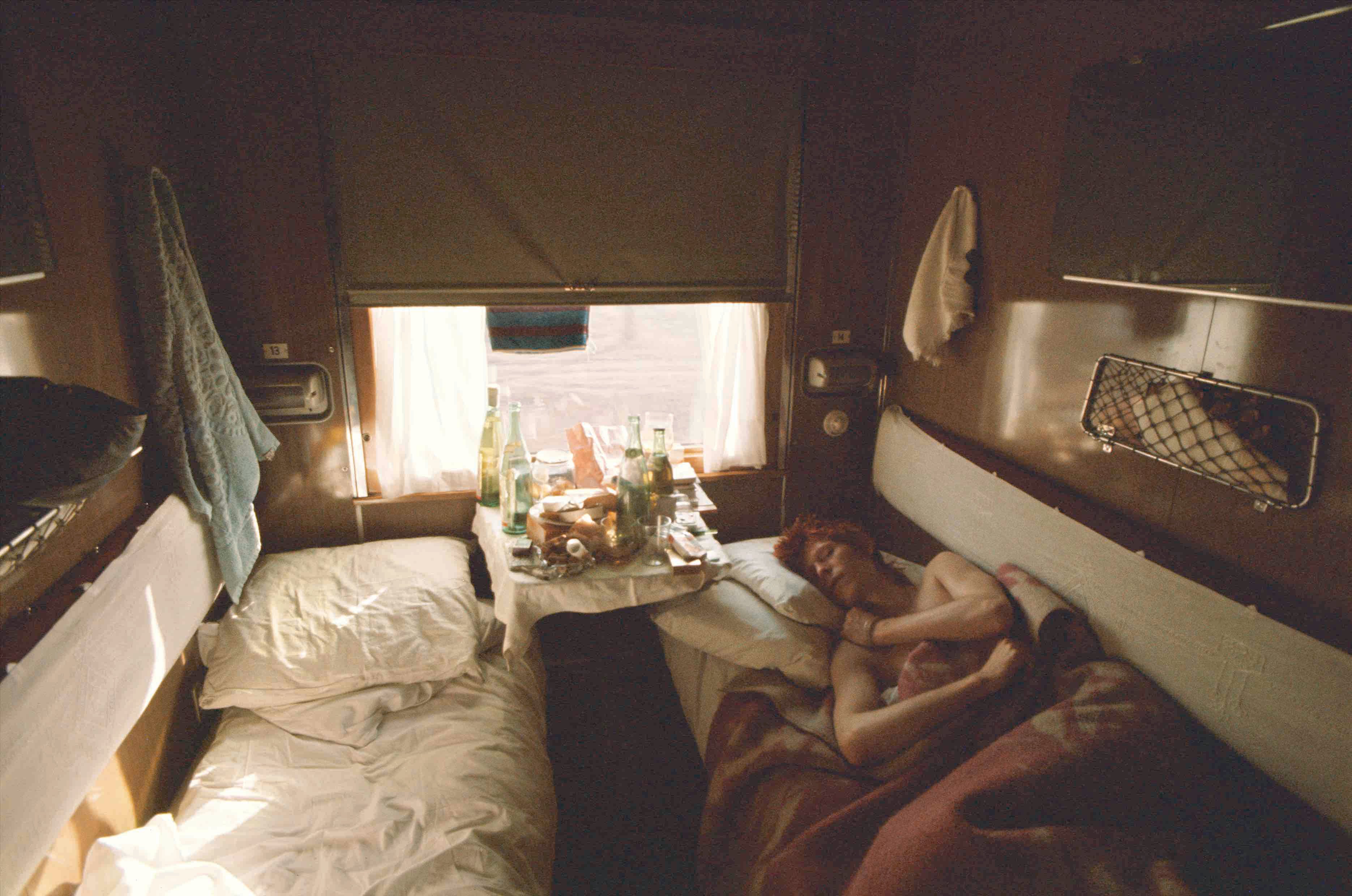 Asleep on the train, 1973