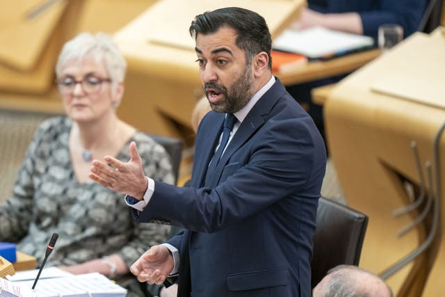 The First Minister said support for independence remained ‘rock solid’ despite the turmoil in the SNP (Jane Barlow/PA)