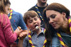 Painting, digging and s’mores: Fans can’t get enough of Prince Louis’ first royal engagement