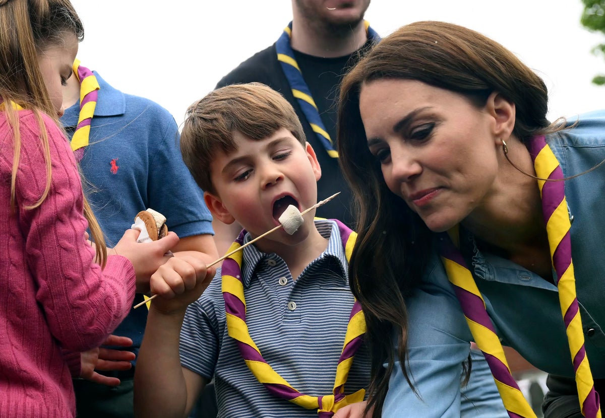 Prince Louis digs in to help out as King thanks Britain for coronation parties