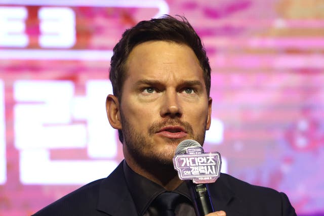 <p>Chris Pratt attends the press conference for "Guardians Of The Galaxy Vol.3" at the Conrad Hotel on April 18, 2023 in Seoul, South Korea. (Photo by Chung Sung-Jun/Getty Images)</p>