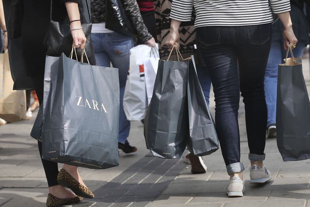 Retail sales grew in April, the latest data from BRC-KPMG shows (Philip Toscano/PA)