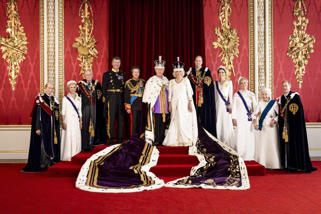 <p>King Charles III and the other working royal official coronation portrait</p>