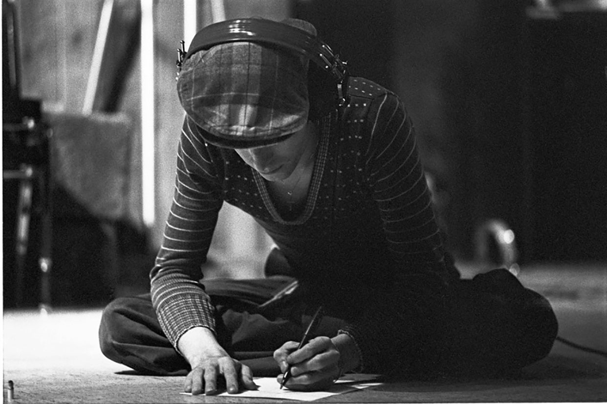 David Bowie writing, 1975