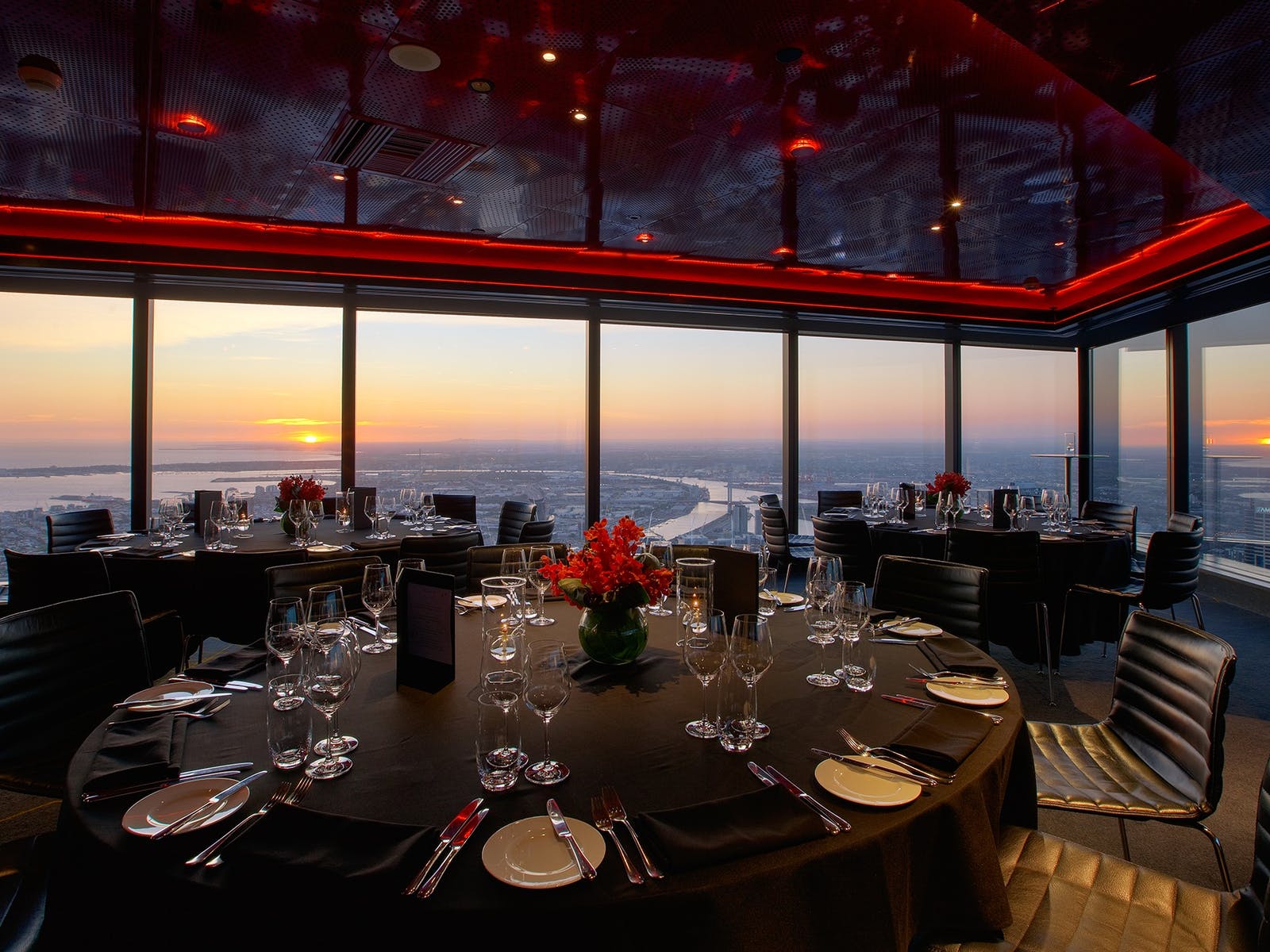 Soak in the panoramic view over Melbourne while enjoying diverse dishes at vibrant Eureka 89