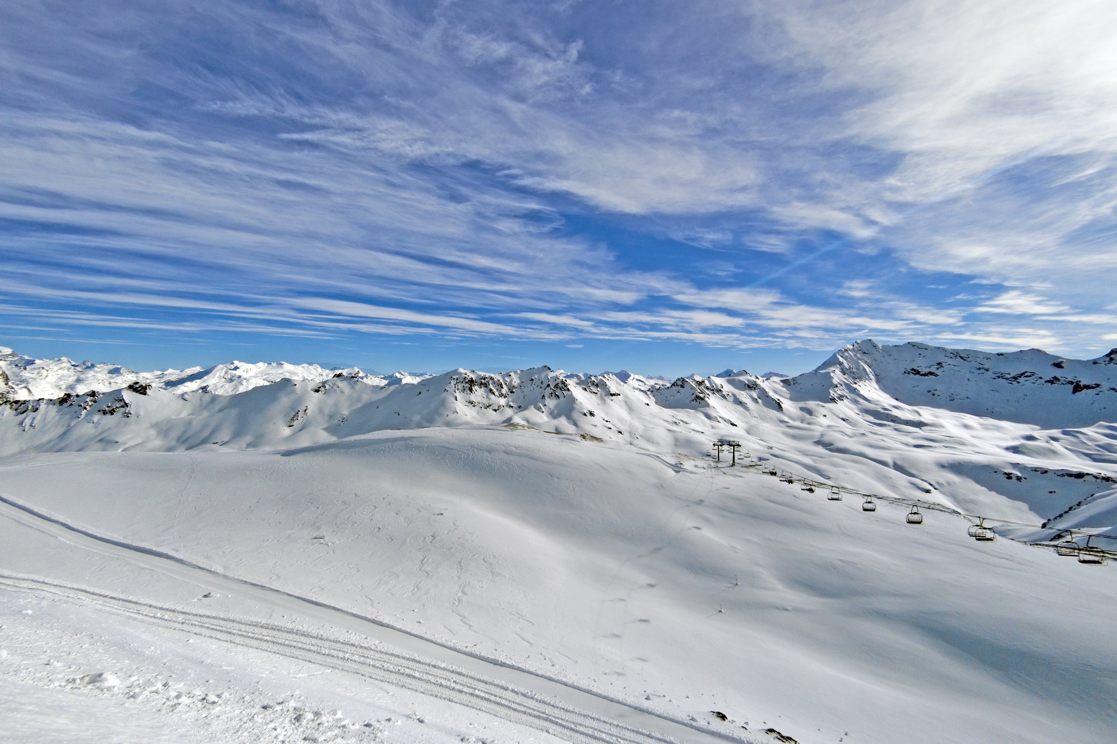 The Grande Motte in Tignes is a glacier with a peak at3,656m