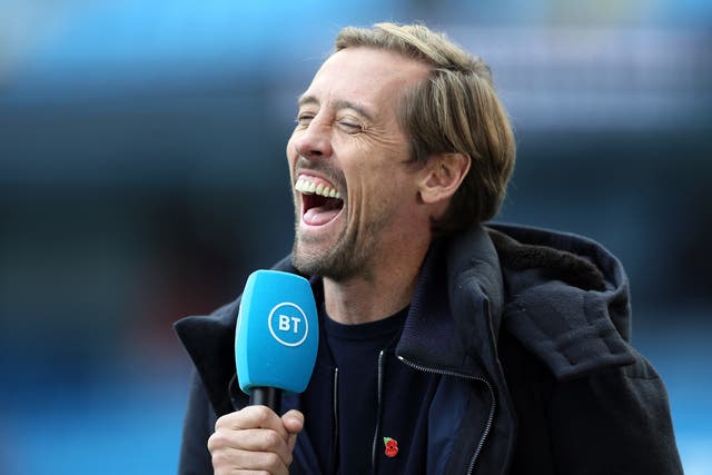 Peter Crouch had Jason Sudeikis on his podcast (Nigel French/PA)