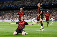 Perfect moments help Man City and Real Madrid set up thrilling encore