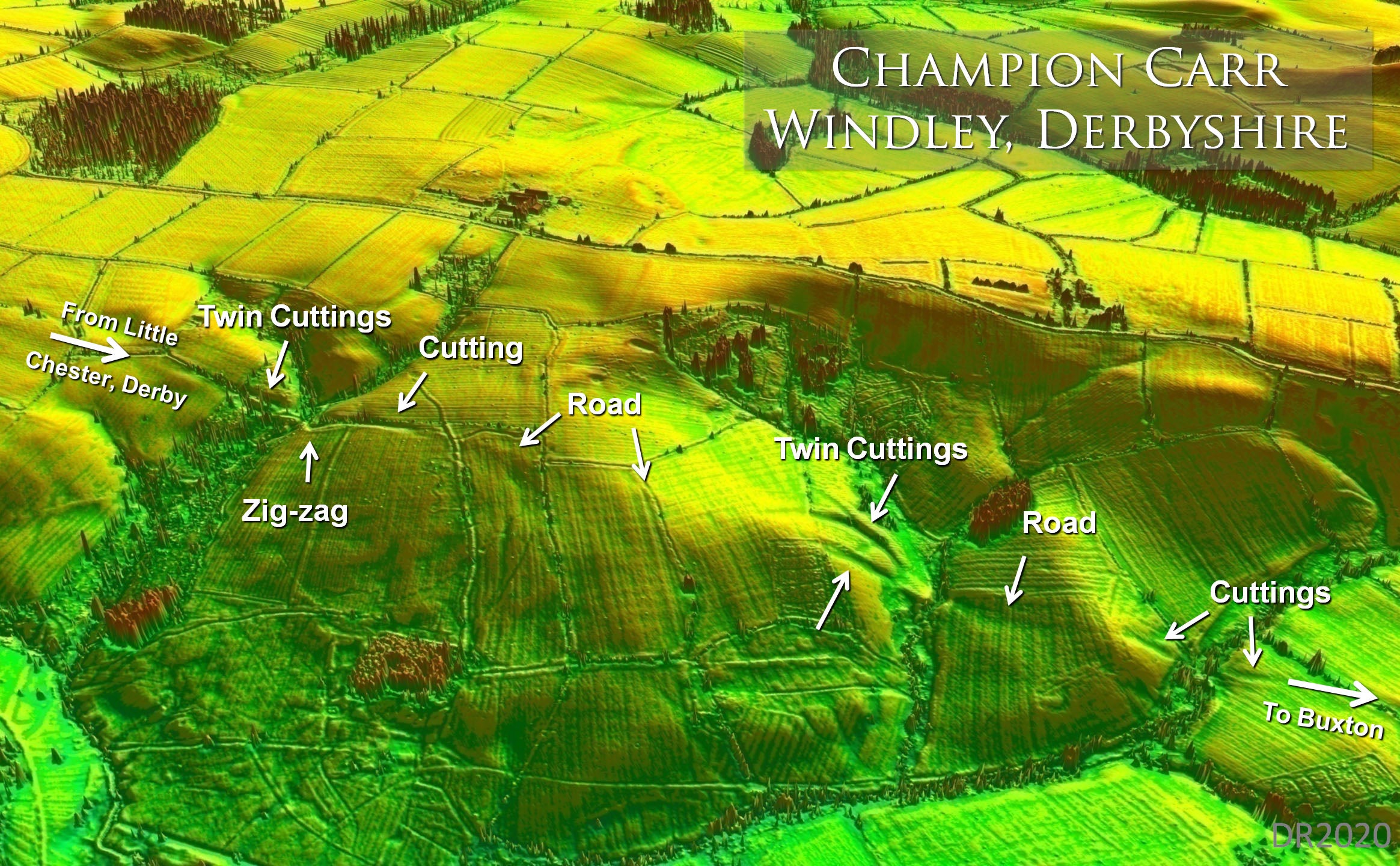 Ratledge: ‘The Street Derbyshire: another lost road where the speculation was that the terrain, ie crossing all those side valleys, would be too difficult for the Romans – not a bit of it’