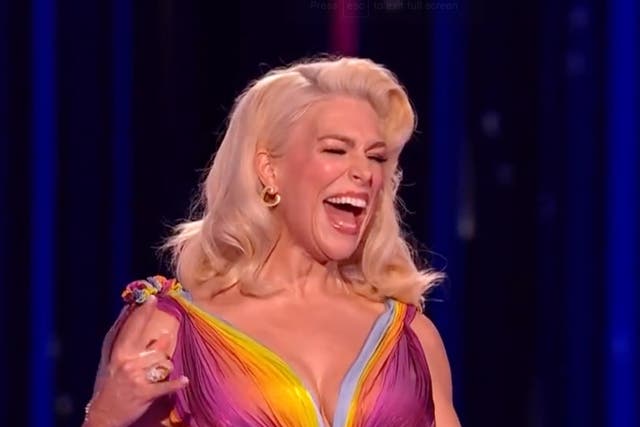 <p>Hannah Waddingham presents the Eurovision Song Contest semi-finals</p>
