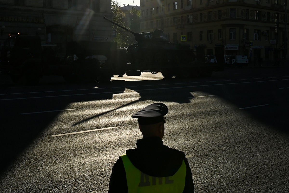 Ukraine-Russia war – live: Kyiv mocks Putin’s ‘loneliest little tank in world’ seen at Victory Day parade