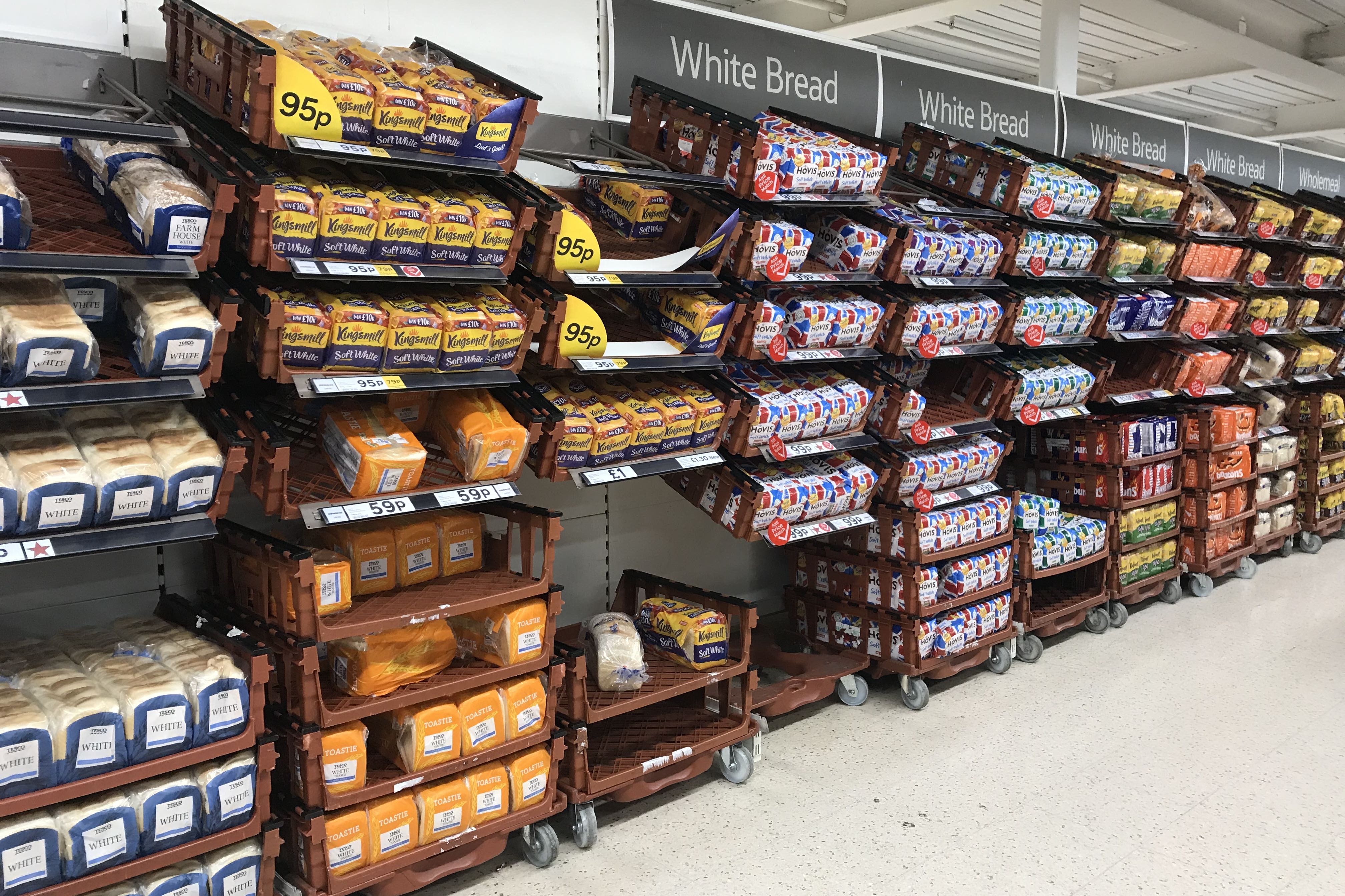 Tesco follows Sainsbury's to cut prices of own-brand bread and