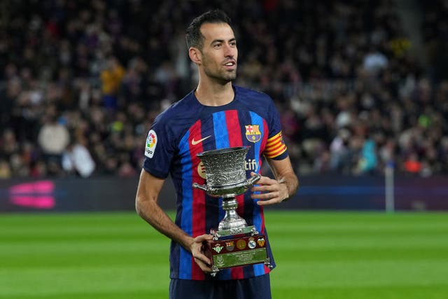 <p>Busquets is set to sign off with a ninth LaLiga title this season </p>