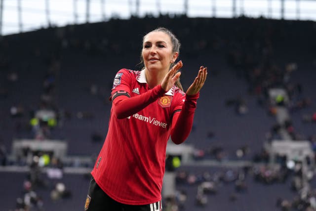 Captain Katie Zelem hopes to make more history with Manchester United (John Walton/PA)