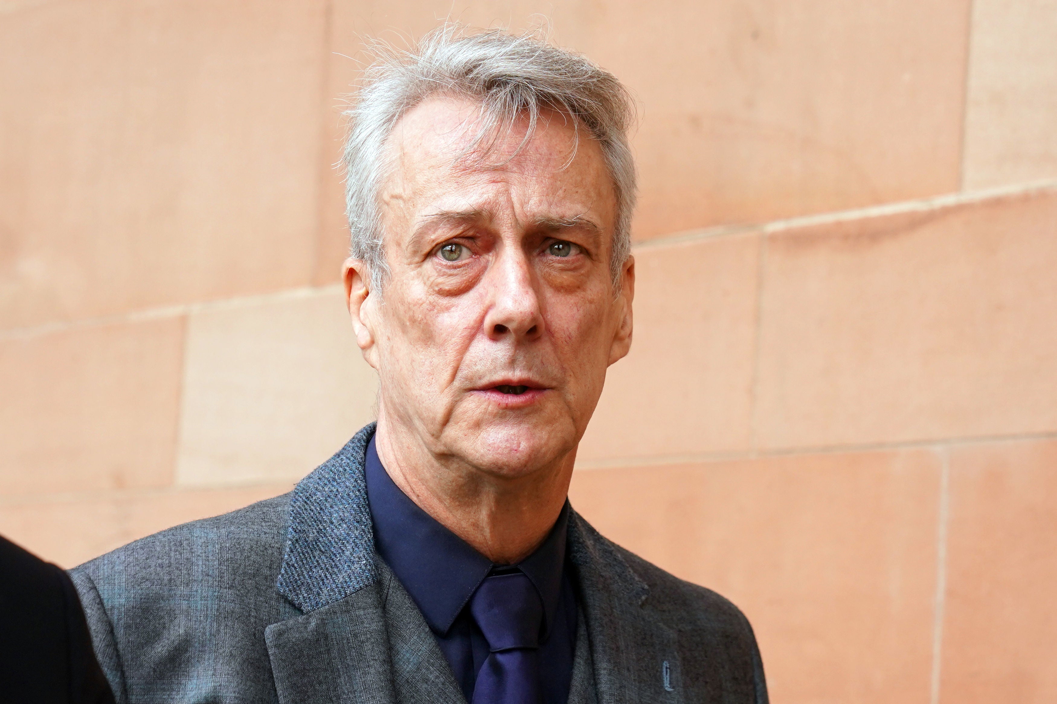 Actor Stephen Tompkinson arrives at Newcastle Crown Court where he is on trial charged with inflicting grievous bodily harm