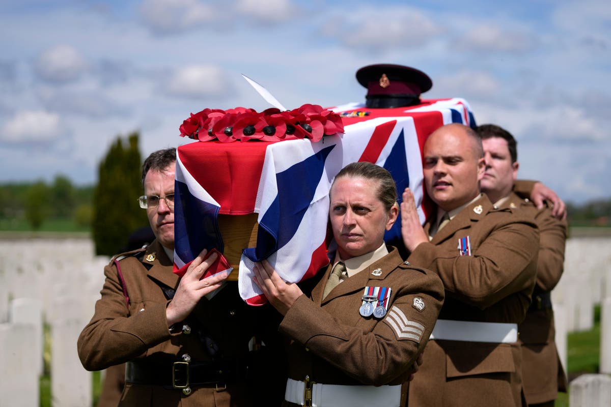 First World War soldier finally laid to rest more than 100 years after his death