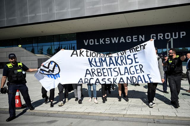 ALEMANIA-VOLKSWAGEN-PROTESTA