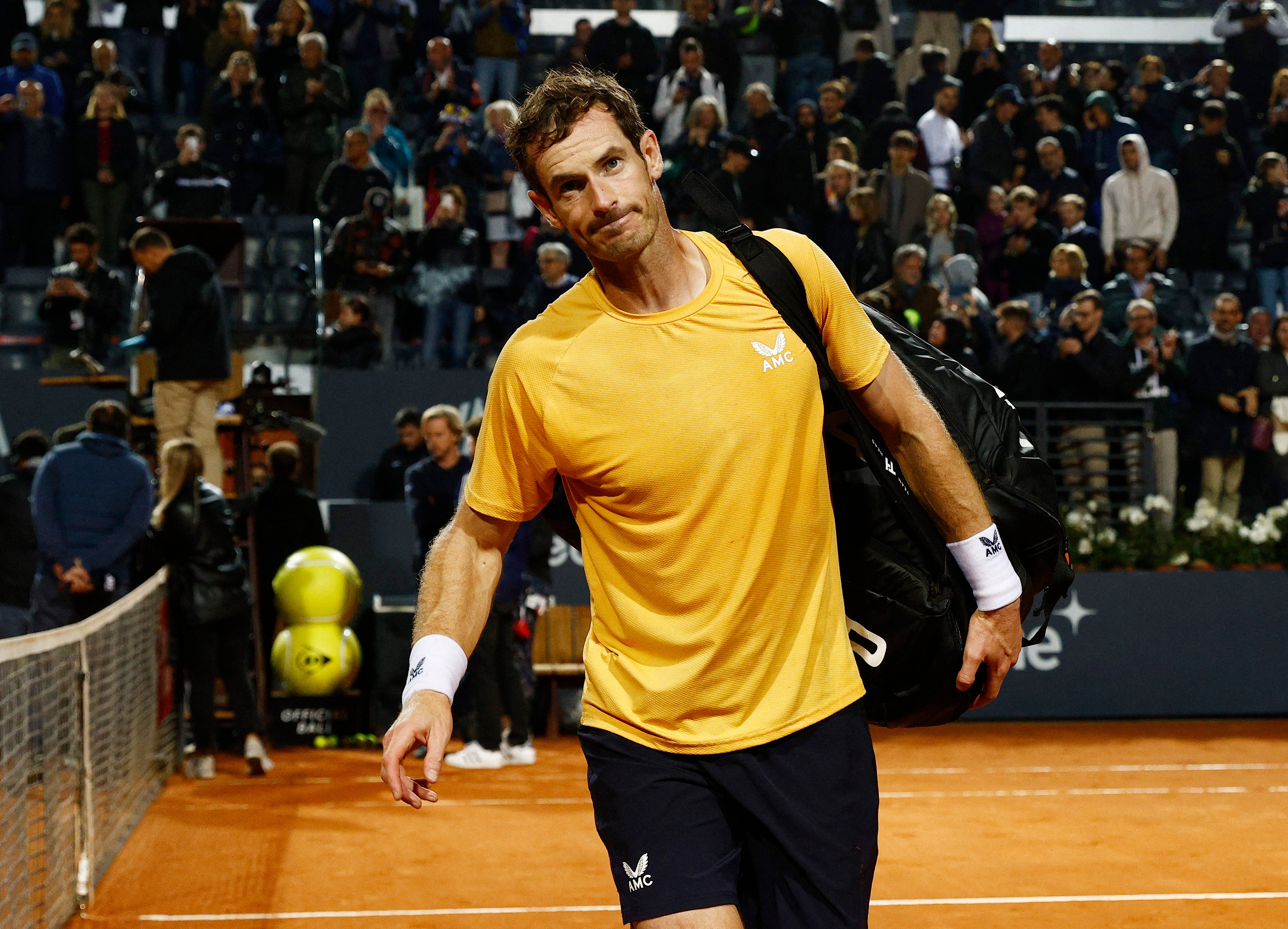 Andy Murray suffered disappointment in Rome