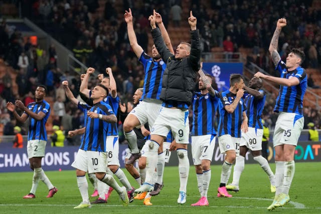 Inter Milan took a big step towards the Champions League final (Luca Bruno/AP)
