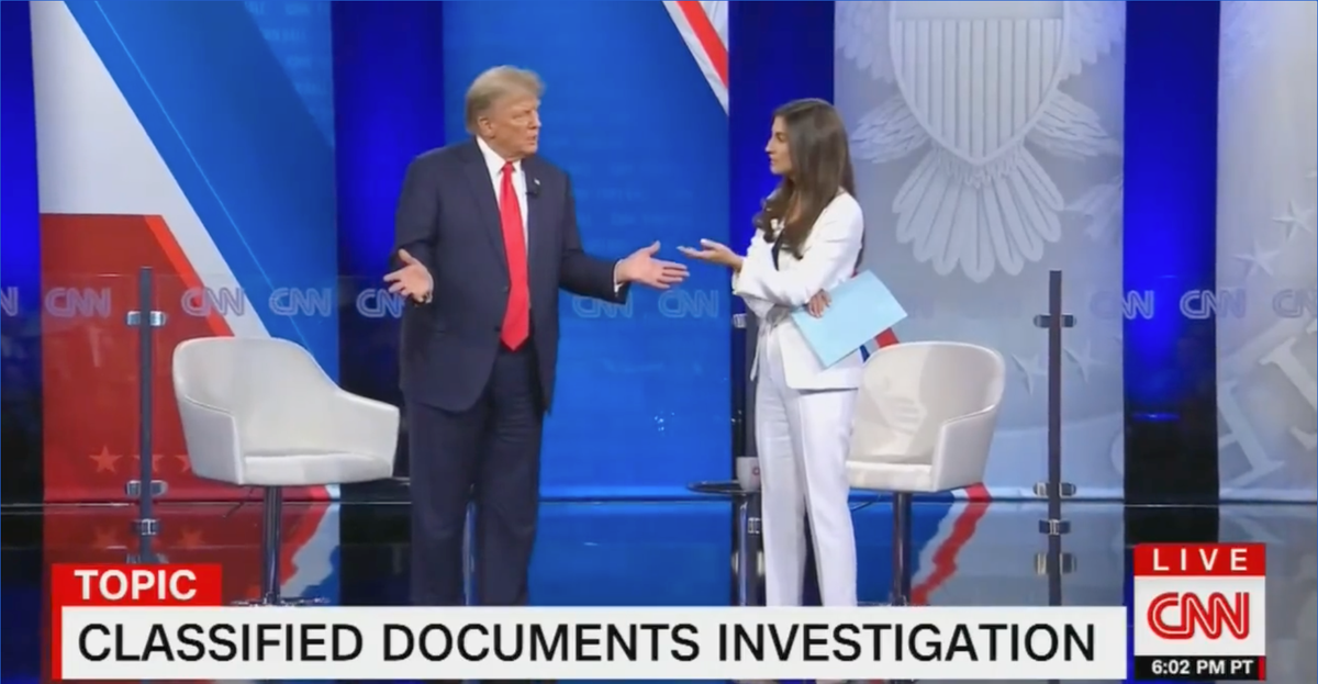 Trump snaps and calls Kaitlin Collins ‘nasty’ in tense exchange over classified documents at CNN town hall