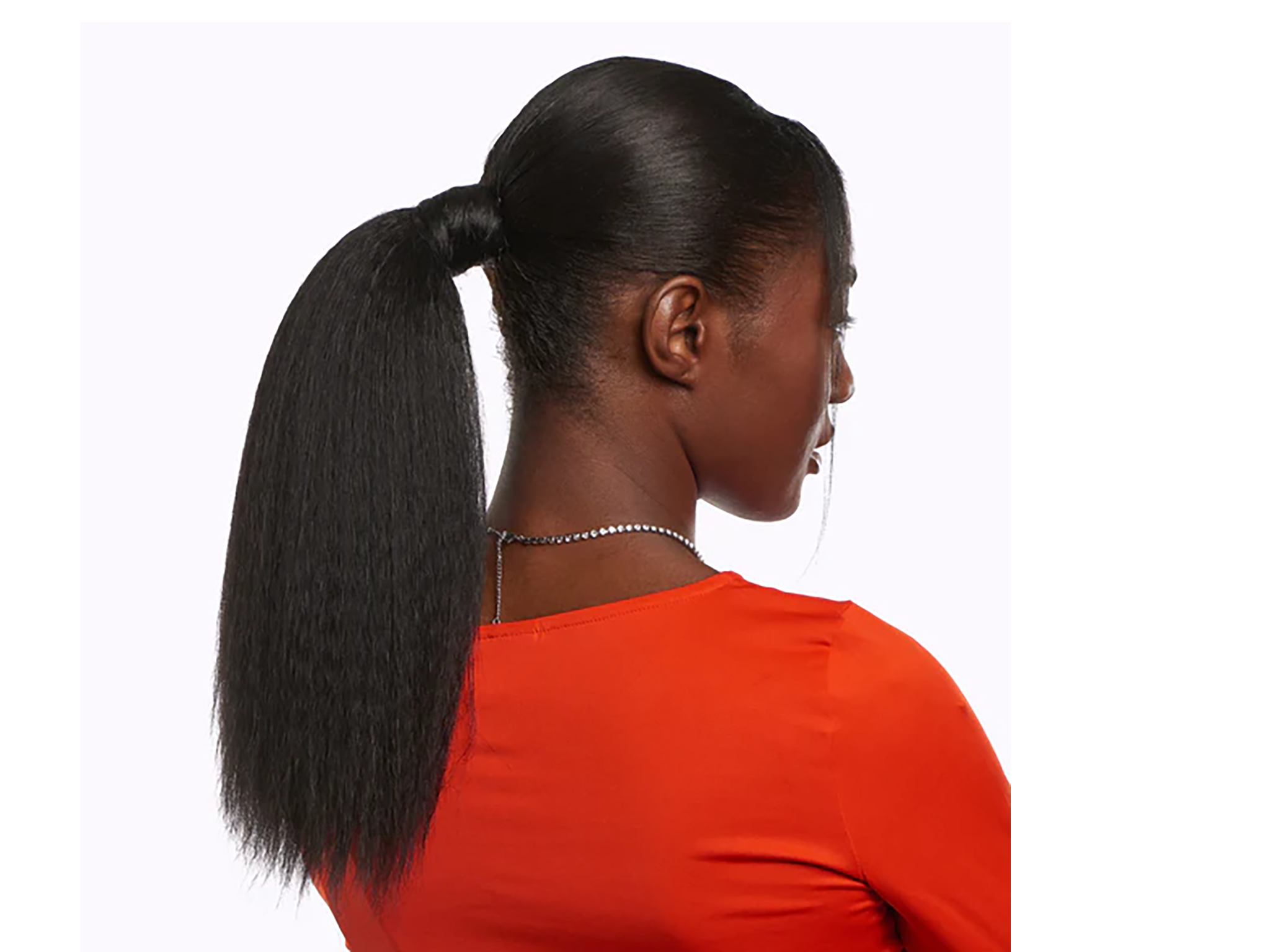 Ruka Hair afro hair extensions review Synths1 think silk ponytail