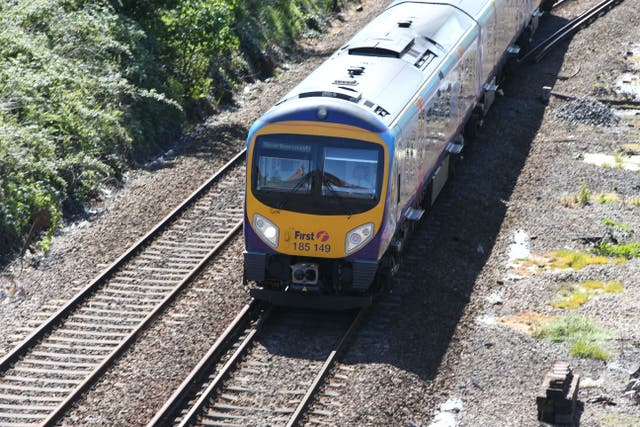 Train services run by TransPennine Express will be brought under Government control later this month (Peter Byrne/PA)