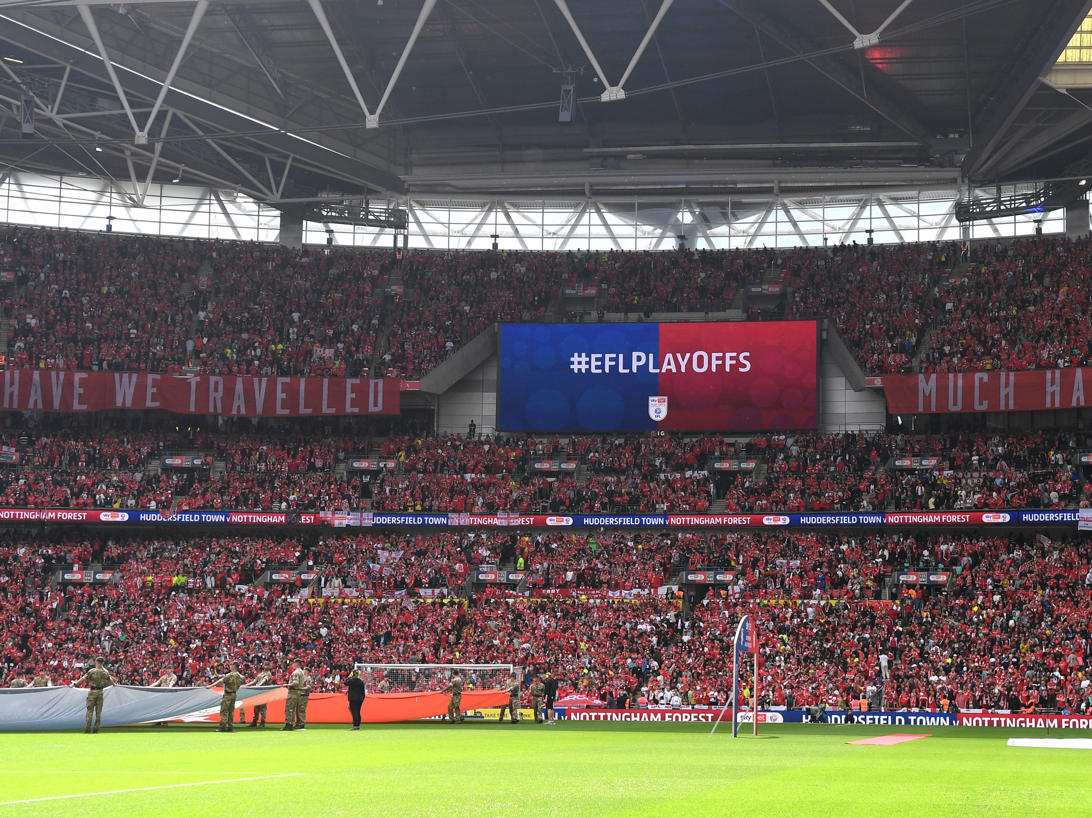 Wembley will again host the three play-off finals