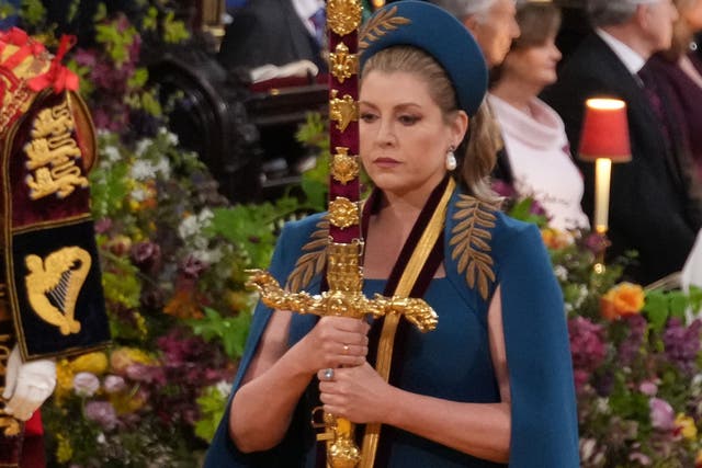 <p>Penny Mordaunt at the coronation of King Charles </p>
