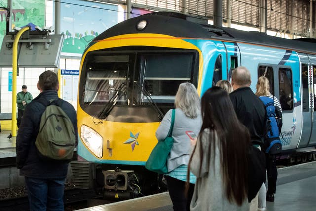 Nearly one in four passenger journeys on Britain’s railways will be on nationalised services once TransPennine Express comes under Government control (Danny Lawson/PA)