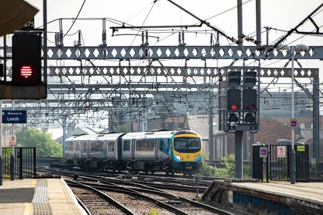 TransPennine Express cancelled the equivalent of 16.9% of services in the four weeks to the end of March (Danny Lawson/PA)