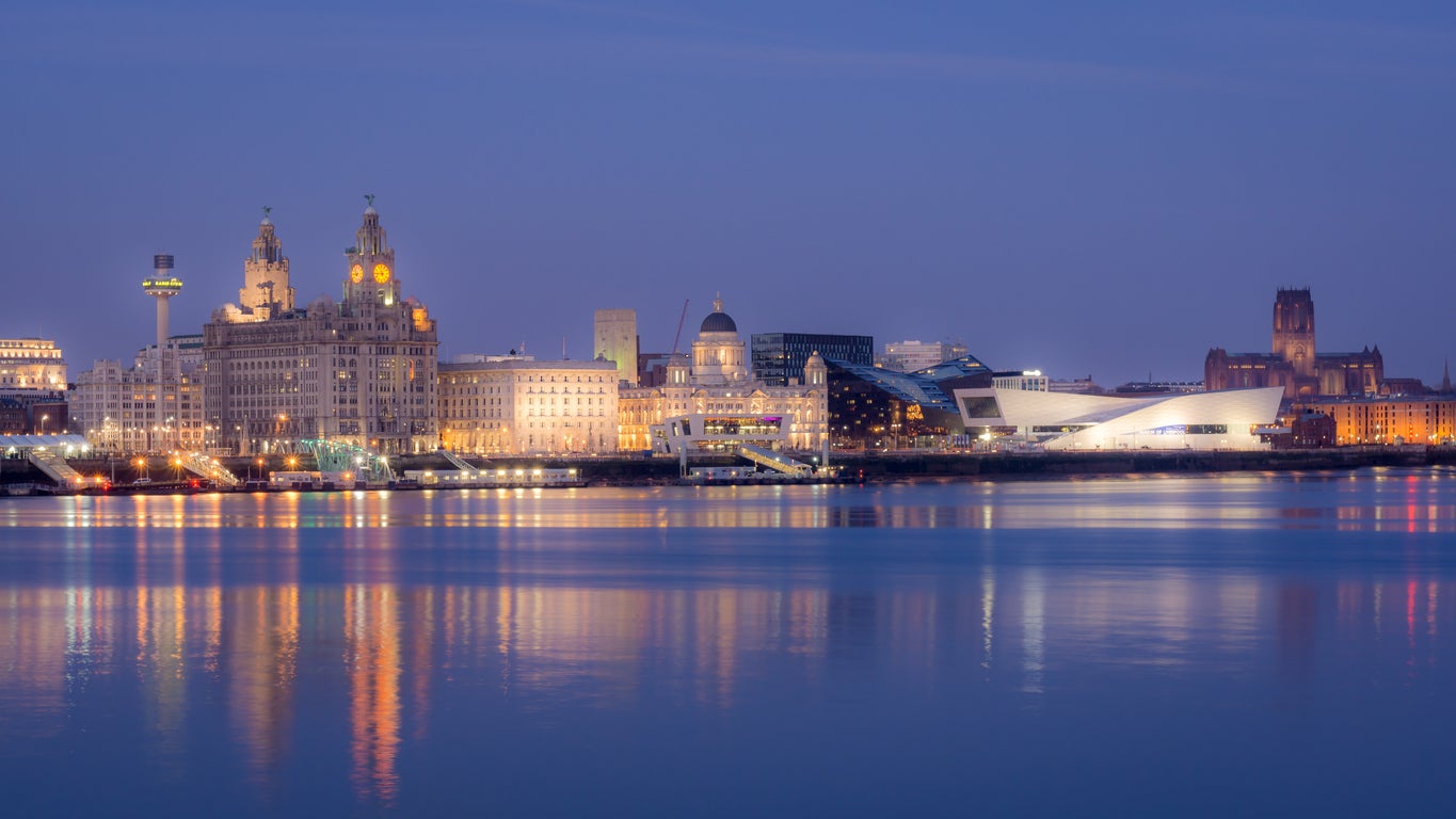 Liverpool seen from the water