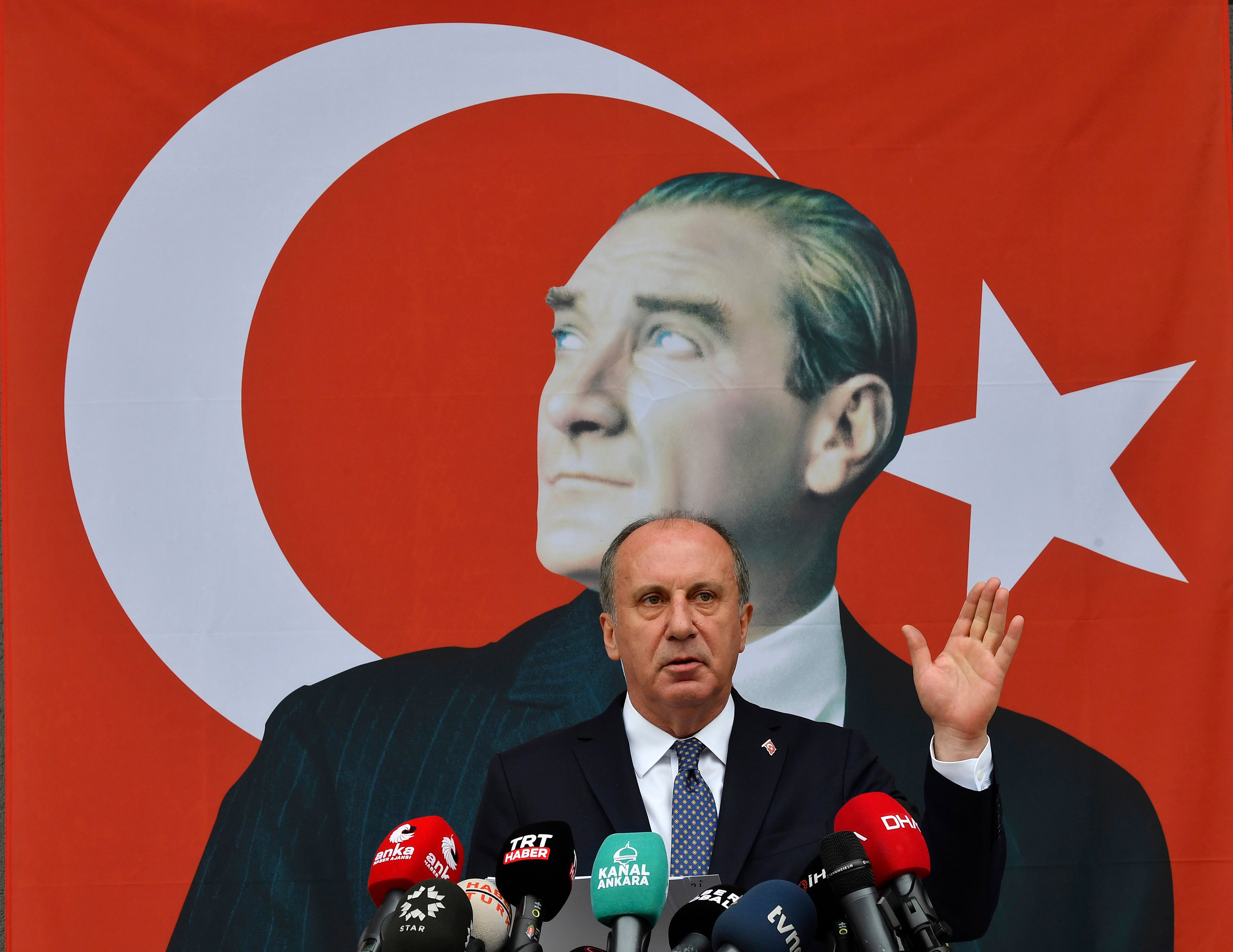 Muharrem Ince, pictured in 2021, is out of the Turkish presidential race with days to go