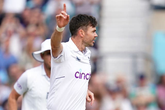 James Anderson was in good touch for Lancashire on Thursday (PA)