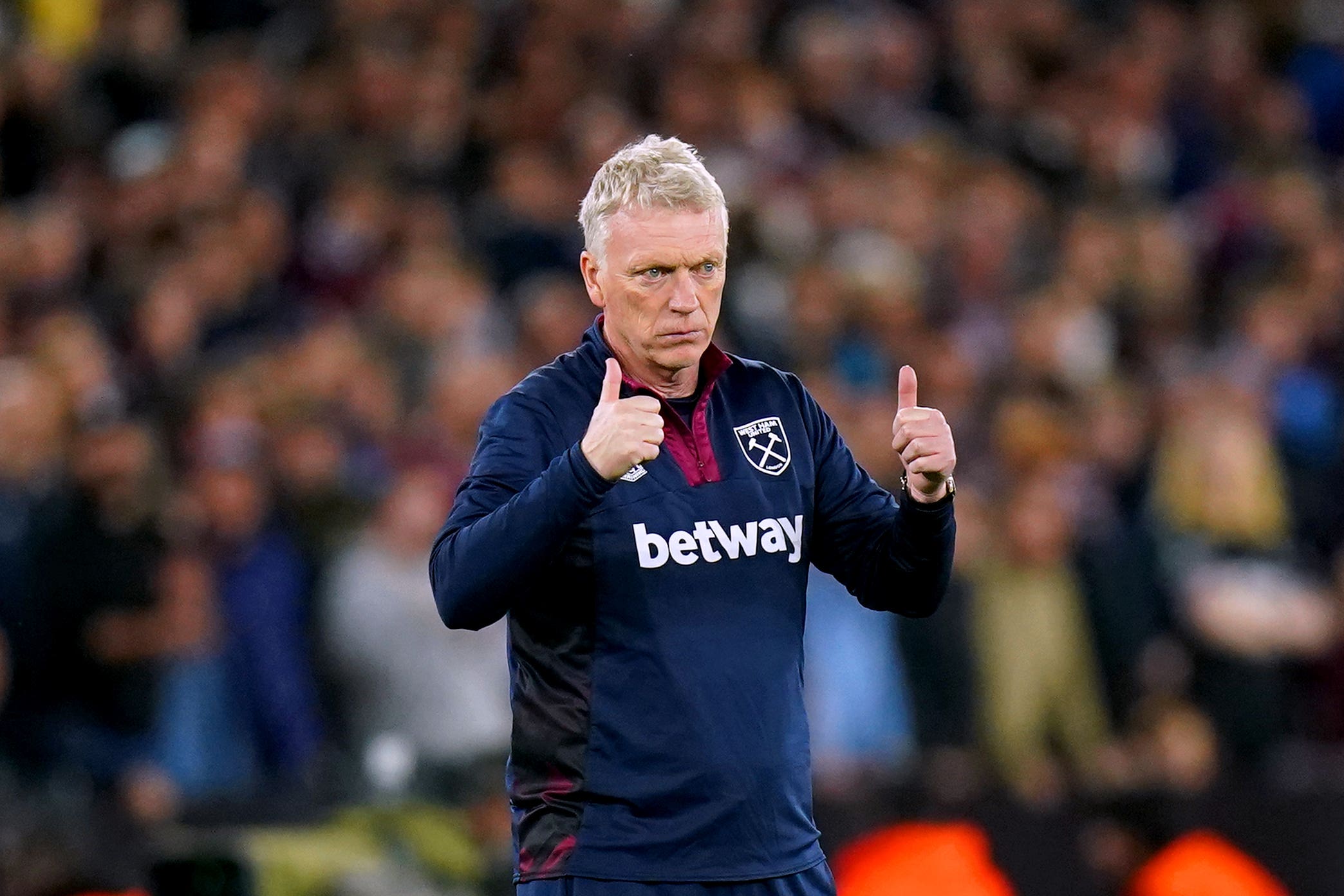 David Moyes relieved West Ham come through difficult night with slim advantage The Independent image pic