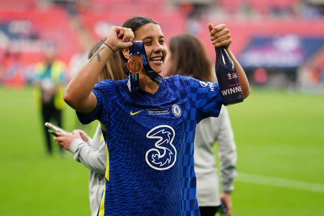 Chelsea striker Sam Kerr is hoping to win another FA Cup (Mike Egerton/PA)