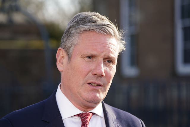 Labour leader Sir Keir Starmer said the party’s complaint procedure was free of political influence (Brian Lawless/PA)