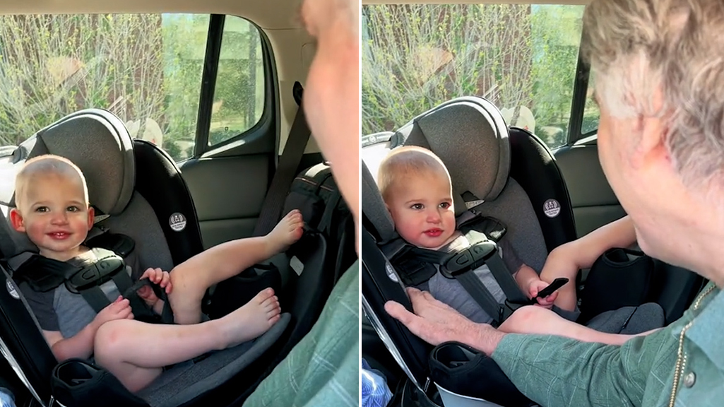 <p>Grandfather with Alzheimer's thinks he's meeting grandson for the first time in heartbreaking clip</p>