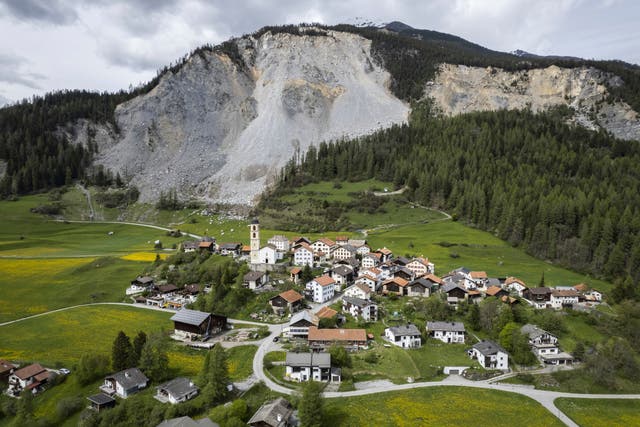 APTOPIX Switzerland Rockslide Alert