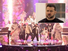 Ukraine’s president Zelensky should be allowed to speak at Eurovision, Sunak says
